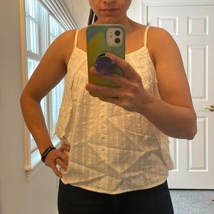 Carly Jean Los Angeles eyelet tank